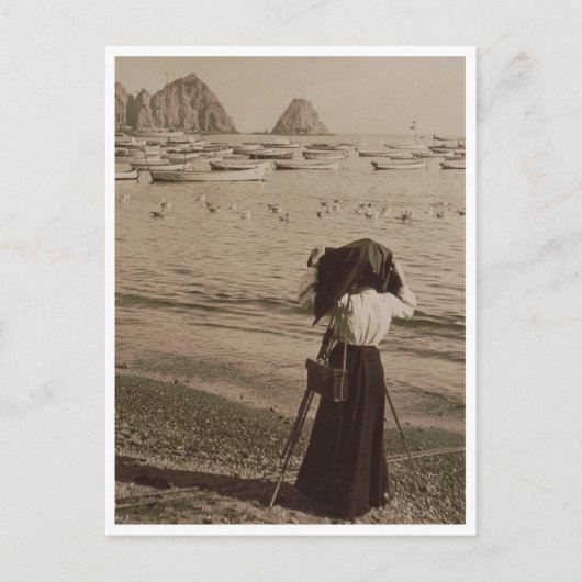 Am Strand, in der Bucht von Avalon, auf der katala Postkarte (Vorderseite)