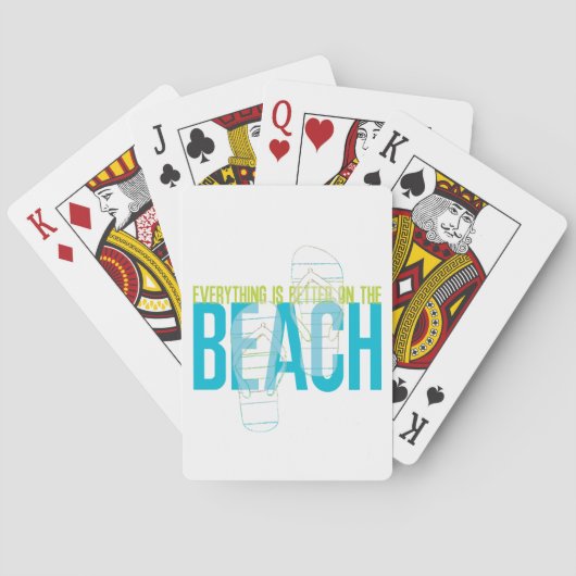 Am Strand ist alles besser Spielkarten (Rückseite)