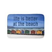 Am Strand ist das Leben besser Badematte (Vorderseite)