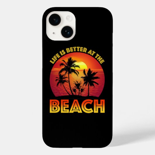 Am Strand ist das Leben besser Case-Mate iPhone Hülle (Rückseite)