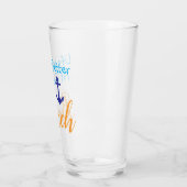 Am Strand ist das Leben besser Glas (Links)