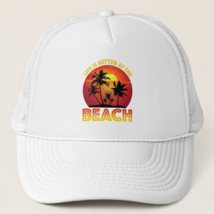 Am Strand ist das Leben besser Truckerkappe