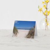 Am Strand! Karte (Gelbe Blume)