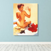 Am Strand Leinwanddruck (Insitu (Holzboden))