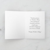 Am Strand. Muttertag der schönen Kunst Karte (Innenseite)