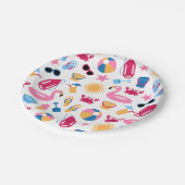 Am Strand Pappteller (Schrägansicht)