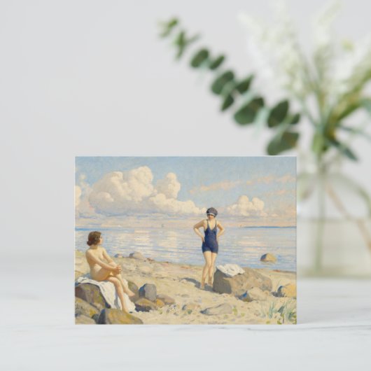 Am Strand | Paul Fischer Postkarte (Stehend Vorderseite)