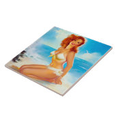 Am Strand Pin Up Fliese (Seite)