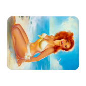 Am Strand Pin Up Magnet (Horizontal)