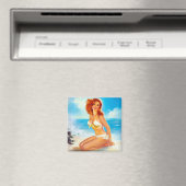 Am Strand Pin Up Magnet (In Situ (Geschirrspüler))
