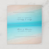 Am Strand Platzkarte (Außenseite Aufgefaltet)