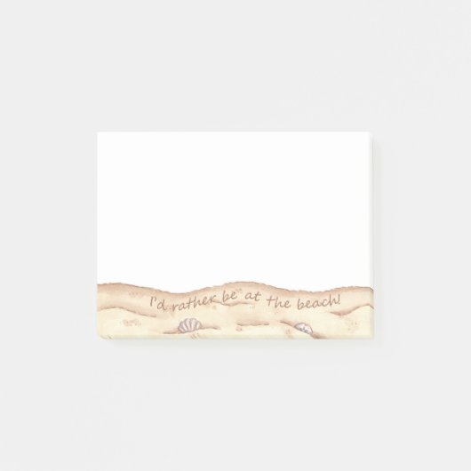 Am Strand Post-it Klebezettel (Vorderseite)