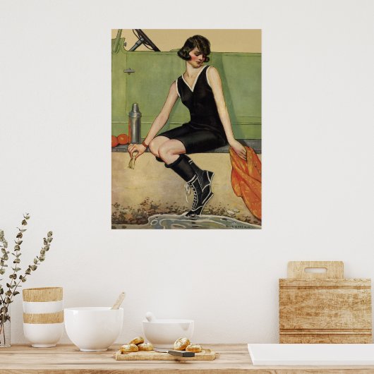 Am Strand Poster (Küche)