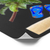 Am Strand Poster (Ecke)