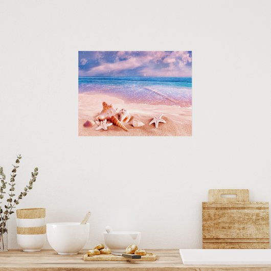 Am Strand Poster (Küche)