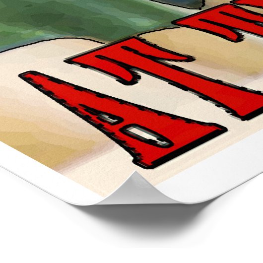 Am Strand Poster (Ecke)