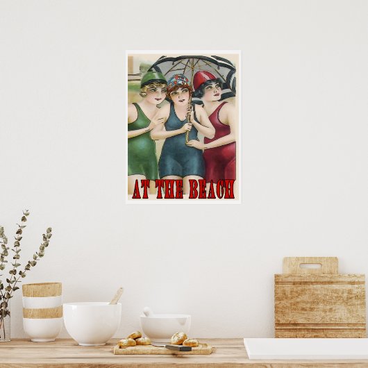 Am Strand Poster (Küche)