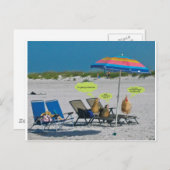 Am Strand Postkarte (Vorne/Hinten)