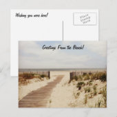 Am Strand Postkarte (Vorne/Hinten)