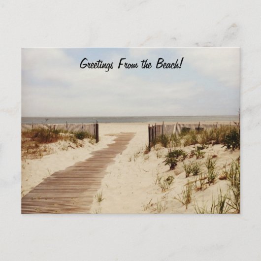 Am Strand Postkarte (Vorderseite)