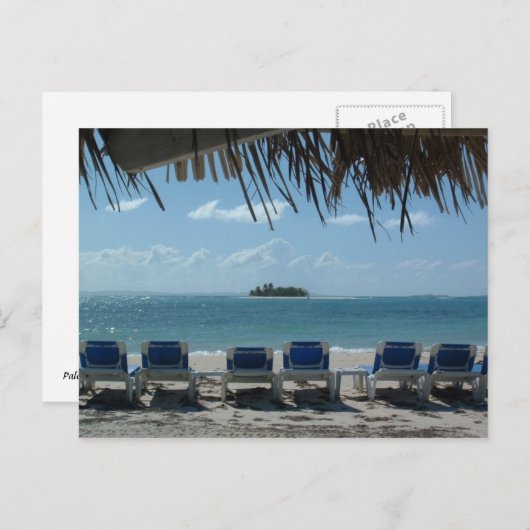 Am Strand Postkarte (Vorne/Hinten)