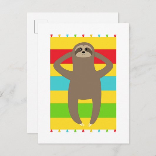 Am Strand Postkarte (Vorne/Hinten)