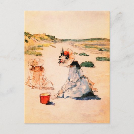 Am Strand. Postkarten für den Muttertag (Vorderseite)