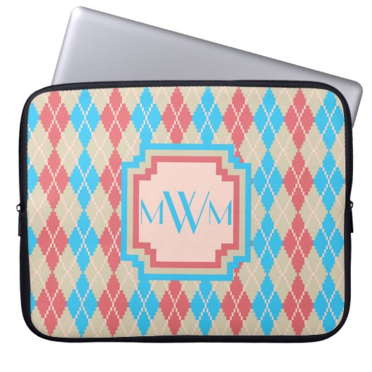 Am Strand Raute Laptop Sleeve (Vorderseite)