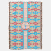 Am Strand Raute Throw Blanket Decke (Vorderseite Vertikal)