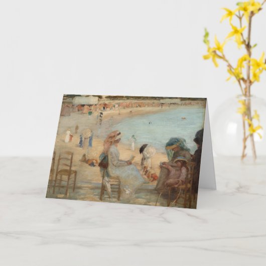 Am Strand | Rupert Bunny Karte (Gelbe Blume)