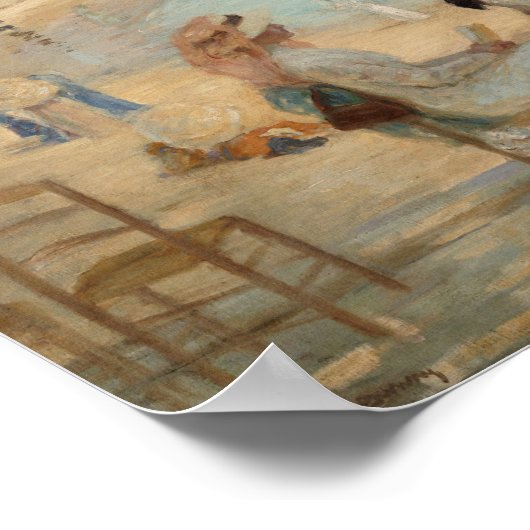 Am Strand | Rupert Bunny Poster (Ecke)