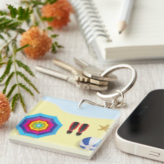 Am Strand Schlüsselanhänger (Vorderseite rechts)