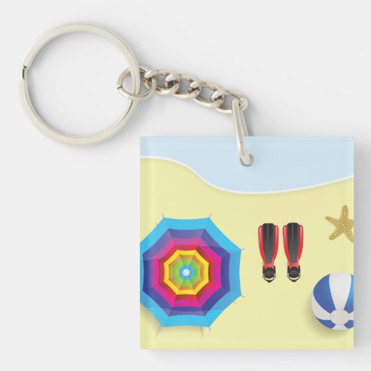 Am Strand Schlüsselanhänger (Vorderseite)