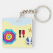 Am Strand Schlüsselanhänger (Rückseite)