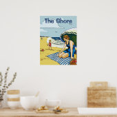 Am Strand, Text bearbeiten Poster (Küche)