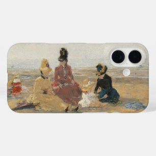 Am Strand Trouville 1887 von Eugene Boudin iPhone 16 Hülle