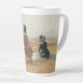 Am Strand Trouville 1887 von Eugene Boudin Milchtasse (Rechte Ecke)