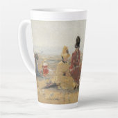 Am Strand Trouville 1887 von Eugene Boudin Milchtasse (Linke Ecke)