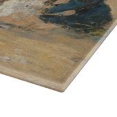 Am Strand Trouville 1887 von Eugene Boudin Schneidebrett (Ecke)