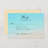 Am Strand uAwg RSVP Karte (Vorne/Hinten)