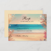 Am Strand uAwg RSVP Karte (Vorne/Hinten)