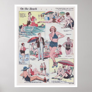 Am Strand - Vintage - 1935 Poster