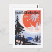 Am Strand von Bali Bali Songbook Cover Postkarte (Vorne/Hinten)