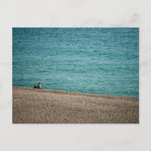 Am Strand von Beer Postkarte (Vorderseite)