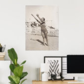 Am Strand von Cannes in den 30er Jahren Poster (Heimbüro)