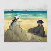 Am Strand von Edouard Manet (1873) Postkarte (Vorderseite)