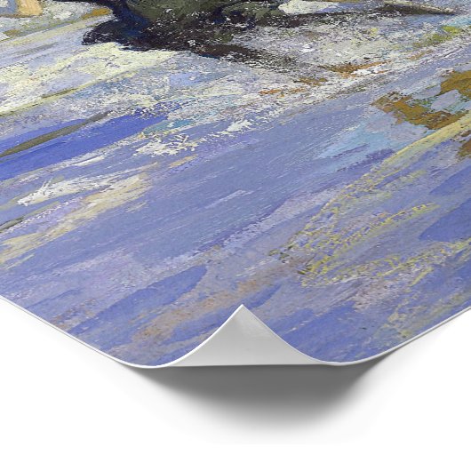 Am Strand von Edward Henry Potthast Poster (Ecke)