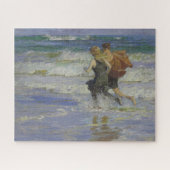 Am Strand (von Edward Henry Potthast) Puzzle (Horizontal)