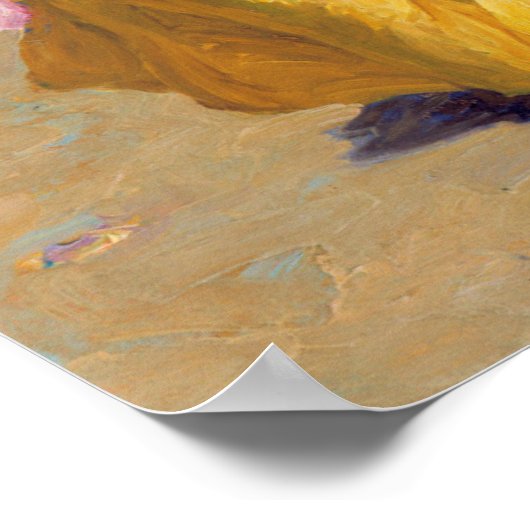 Am Strand von Edward Potthast art Poster (Ecke)