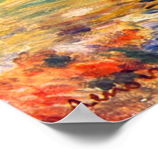 Am Strand von Guernesey bei Alfred Sisley Poster (Ecke)